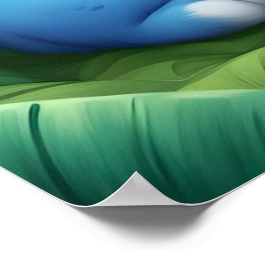 Een Blue Lion Cub in het Oerwouden Poster (Hoek)