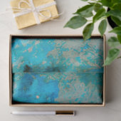 Een Blue Shabby Chic Ephemera Design Series 11 Tissuepapier (Geschenk)