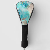 Een Blue Shabby Chic Ephemera Design Series 7 Golfheadcover (Voorkant)