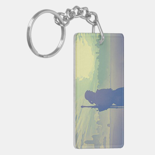 Een Blue Witcher Sleutelhanger (Voorkant Links)