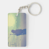 Een Blue Witcher Sleutelhanger (achterkant)