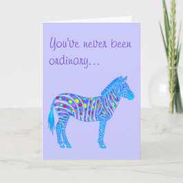 Een Blue Zebra Stip Nooit Gewone Werelden Beste Mo Kaart