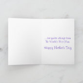 Een Blue Zebra Stip Nooit Gewone Werelden Beste Mo Kaart (Binnen)