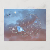 Een Bluebird's kerst. Feestdagenkaart (Voorkant)