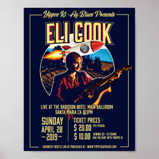 Een Blues Musician Concert Poster