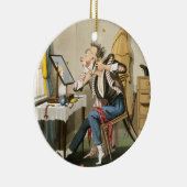 Een bluntse razor, pub. door Hunt, 1827 (gekleurd  Keramisch Ornament (Rechts)