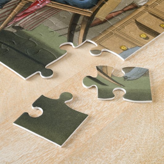 Een bluntse razor, pub. door Hunt, 1827 (gekleurd  Legpuzzel (Zijkant)