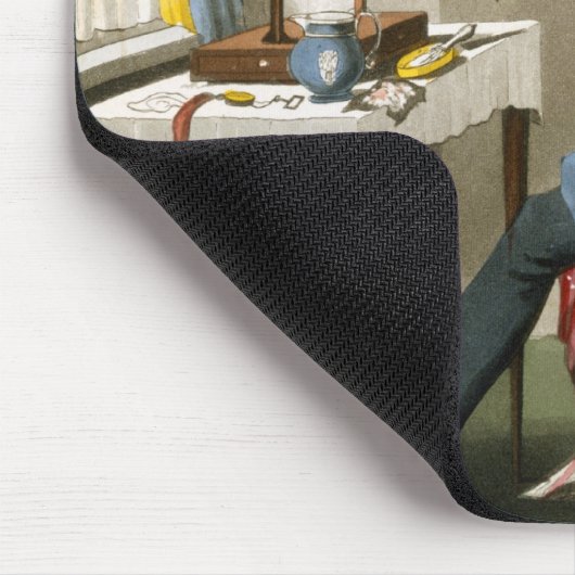 Een bluntse razor, pub. door Hunt, 1827 (gekleurd  Muismat (Hoek)