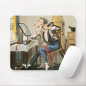 Een bluntse razor, pub. door Hunt, 1827 (gekleurd  Muismat (Met muis)