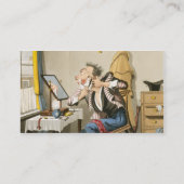 Een bluntse razor, pub. door Hunt, 1827 (gekleurd  Visitekaartje (Achterkant)