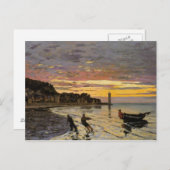 Een Boat Ashore, Honfleur Briefkaart (Voorkant / Achterkant)