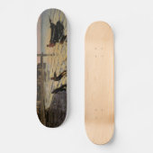Een Boat Ashore, Honfleur Persoonlijk Skateboard (Voorkant)