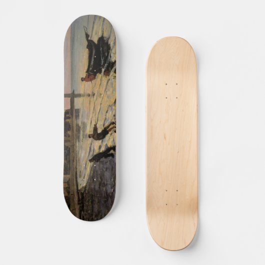 Een Boat Ashore, Honfleur Persoonlijk Skateboard (Voorkant)