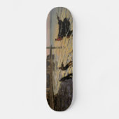Een Boat Ashore, Honfleur Persoonlijk Skateboard (Voorkant)