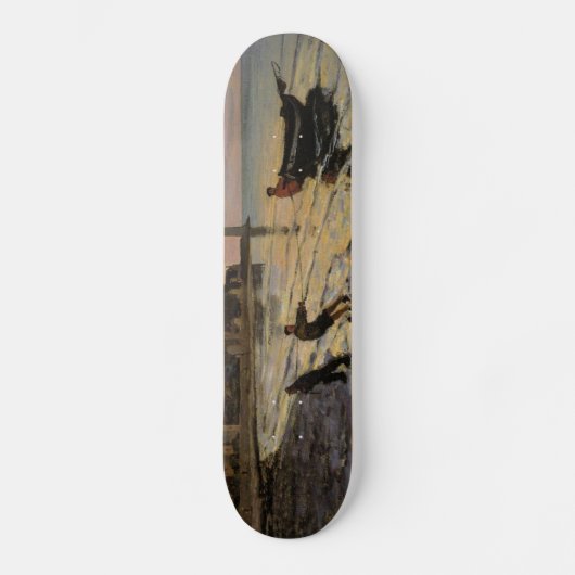 Een Boat Ashore, Honfleur Persoonlijk Skateboard (Voorkant)