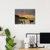 Een Boat Ashore, Honfleur Poster (Thuiskantoor)