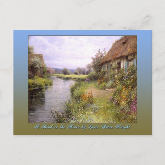 Een bocht in de rivier door Louis Aston Knight Briefkaart (Voorkant)