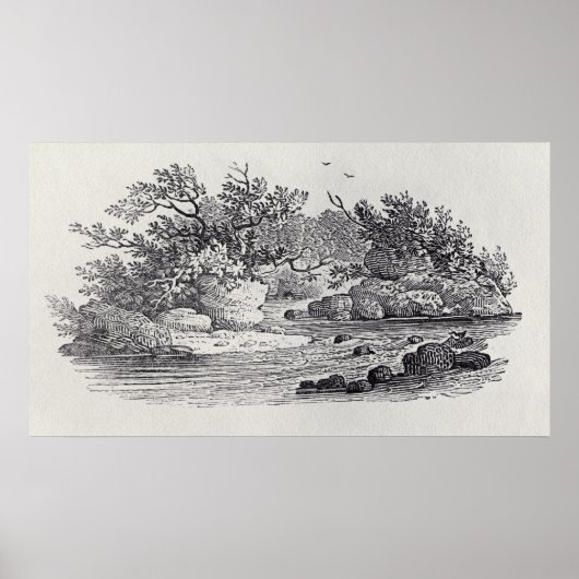 Een bocht in de rivier uit de geschiedenis van de  poster (Voorkant)