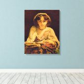 Een bochtig moment canvas afdruk (Insitu (Houten vloer))