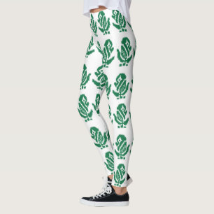 Een boeiend groen en zwart ontwerp met een gewaagd leggings
