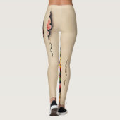 Een boeiend tattoo ontwerp maken leggings (Achterkant)