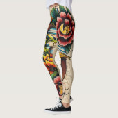 Een boeiend tattoo ontwerp maken leggings (Links)