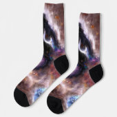 Een boeiende Abstracte galactische nevel Sokken (Links)