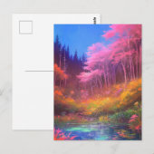 Een boeiende vertoning van magische moeraskleuren briefkaart (Voorkant / Achterkant)