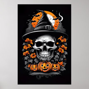 Een boeiende visie van Skeleton Witch Poster