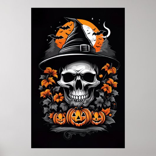 Een boeiende visie van Skeleton Witch Poster (Voorkant)