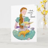 Een boek en een Kaart van de Vriend (Gele Bloem)