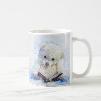 Een boek in Bedtime - een schattig teddybeer ontwe Koffiemok