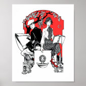 Een boek in Dusk Poster (Voorkant)