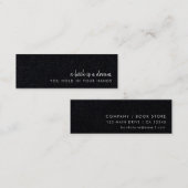 Een boek is een Dream Modern Black Mini Bladwijzer Visitekaartje (Voorkant / Achterkant)