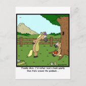 Een boek lezen briefkaart (Voorkant)