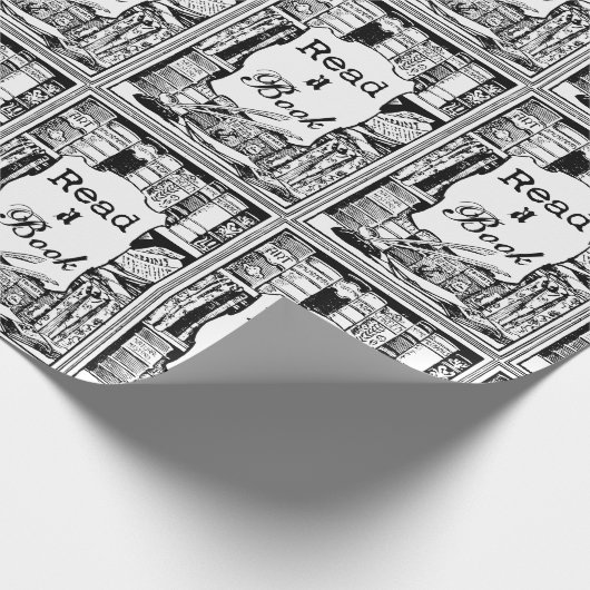 Een boek lezen cadeaupapier (Hoek)