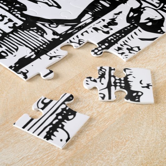 Een boek lezen legpuzzel (Zijkant)