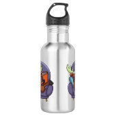 Een boek lezen op een sofa | Achterkleur kiezen Waterfles (Voorkant)