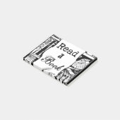 Een boek lezen post-it® notes (Schuin)