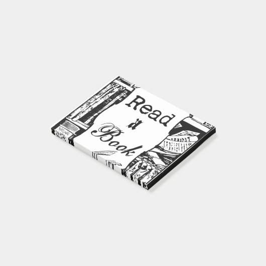Een boek lezen post-it® notes (Schuin)