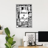 Een boek lezen poster (Thuiskantoor)