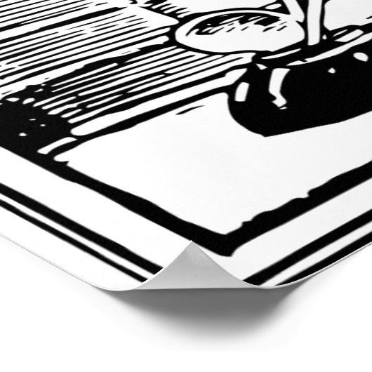 Een boek lezen poster (Hoek)