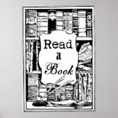 Een boek lezen poster (Voorkant)