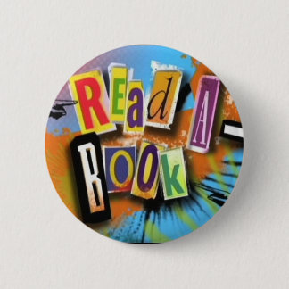 Een boek lezen ronde button 5,7 cm