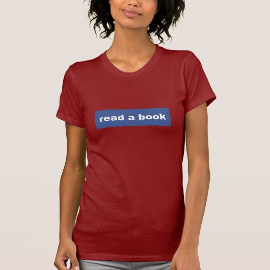 een boek lezen t-shirt (Voorkant)