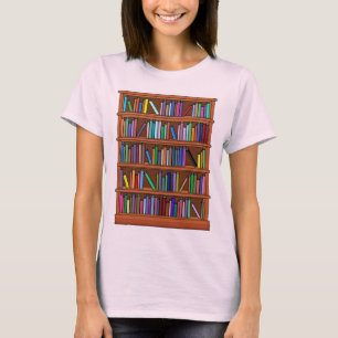 Een Boek Lover's hemel op een T-shirt