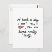 Een boek per dag briefkaart (Voorkant / Achterkant)