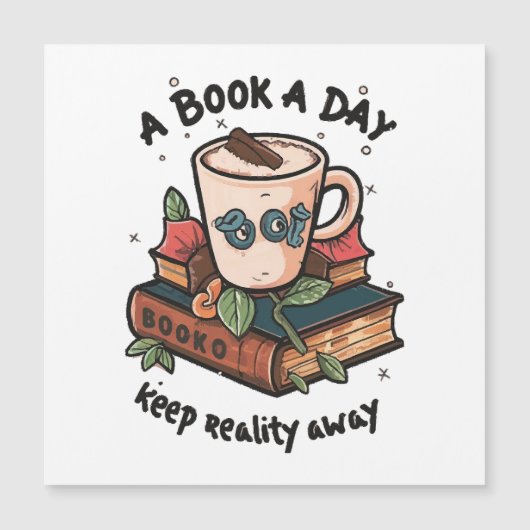 Een boek per dag houdt de realiteit op afstand (Voorkant)