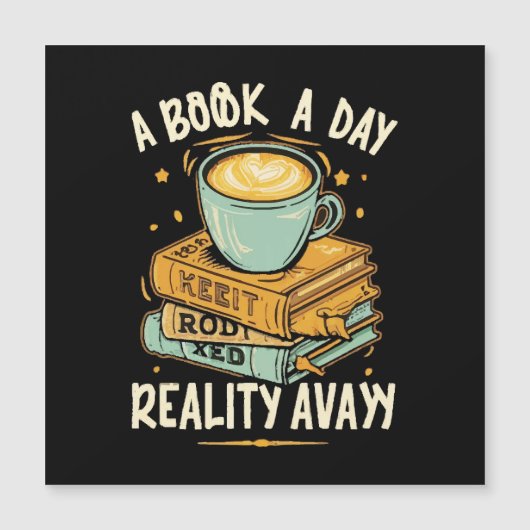 Een boek per dag houdt de realiteit weg (Voorkant)