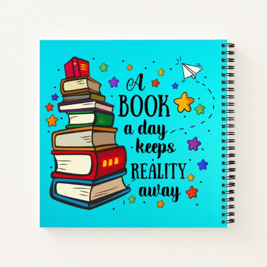 Een boek per dag houdt de realiteit weg (Achterkant)